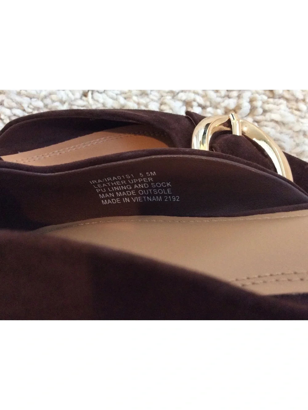 Steve Madden Ira Pointed Toe Mule Slide Brown Suede - 5.5